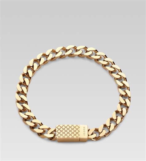 gucci men fashion jewelry|Gucci gold jewellery for men.